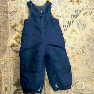 Lands’ End Boys Snow Bibs Navy
